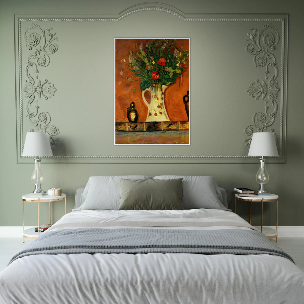 Flowers on a Mantlepiece Framed Poster | Pierre Bonnard Framed Prints Wall Art | Pierre Bonnard Shop