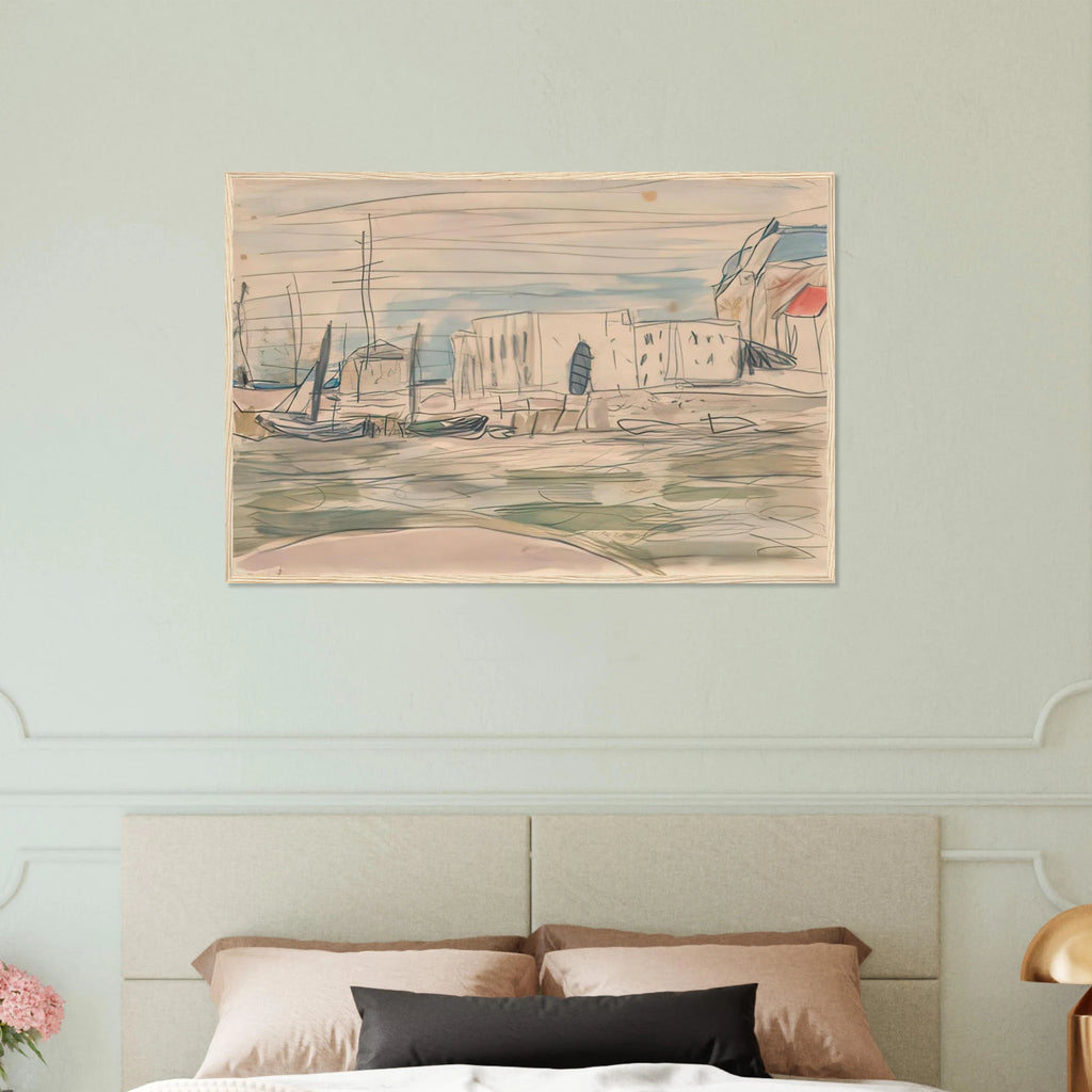 The Docks at Deauville Framed Poster | Pierre Bonnard Framed Prints Wall Art | Pierre Bonnard Shop