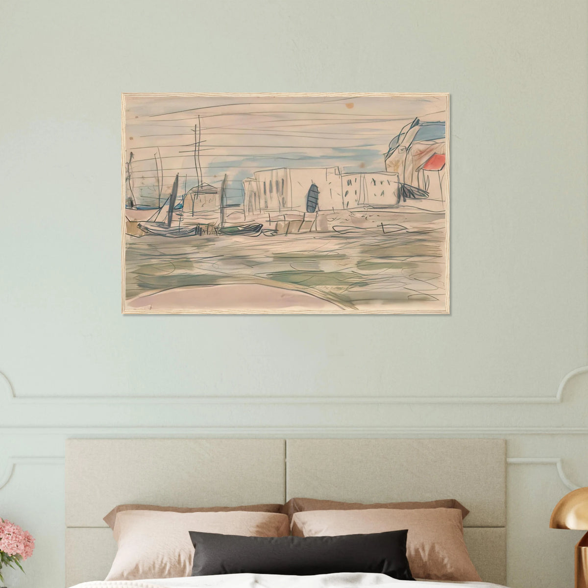 The Docks at Deauville Framed Poster | Pierre Bonnard Framed Prints Wall Art | Pierre Bonnard Shop
