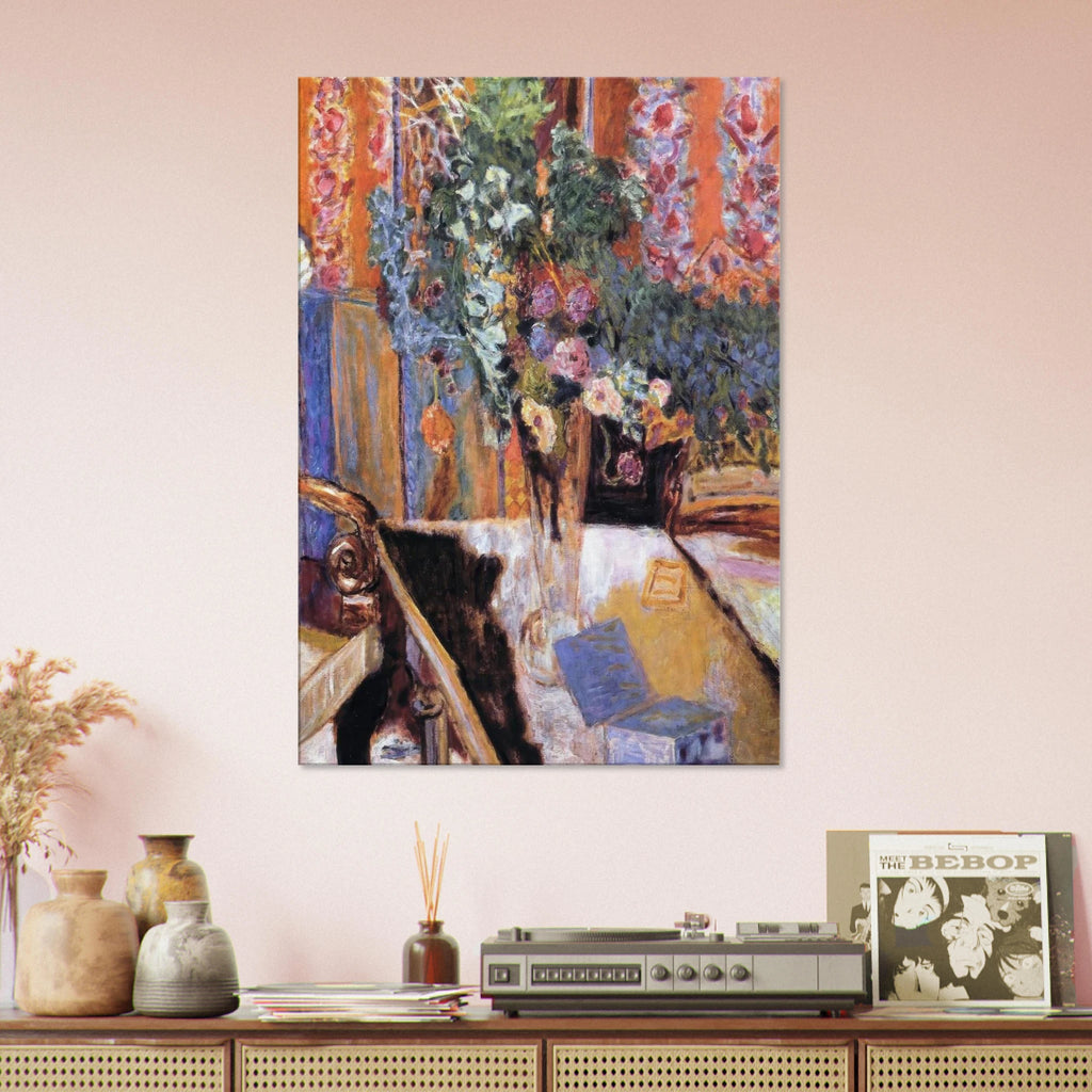 Interior with Flowers Canvas | Pierre Bonnard Canvas | Pierre Bonnard Shop