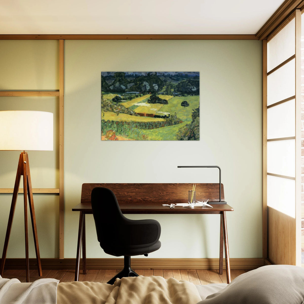 Landscape with freight train Canvas | Pierre Bonnard Canvas | Pierre Bonnard Shop