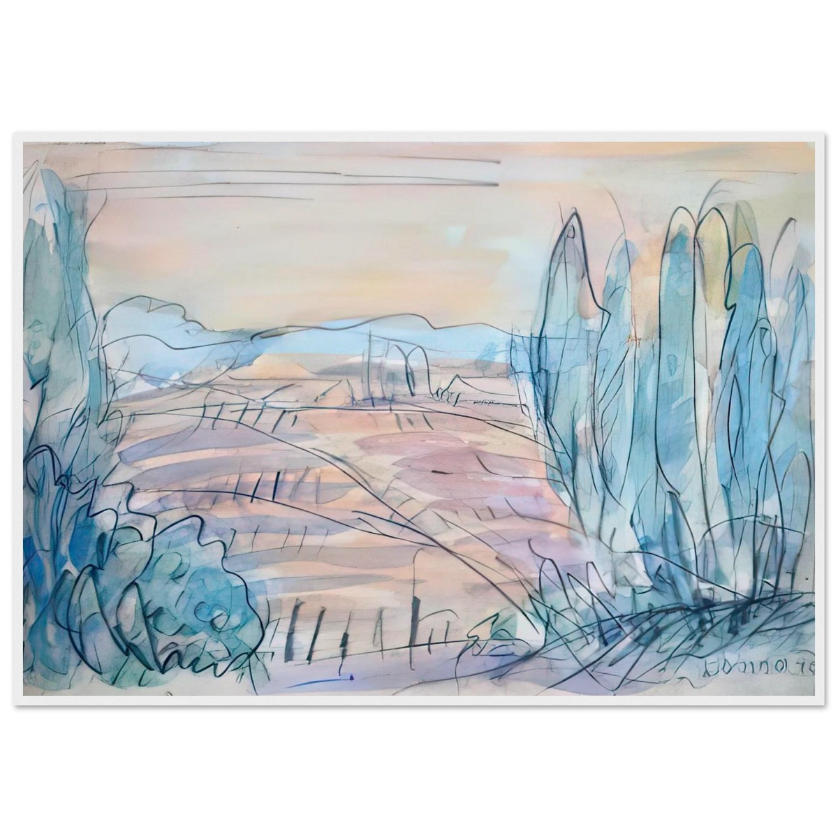 Côte d'Azur Framed Poster | Pierre Bonnard Framed Prints Wall Art | Pierre Bonnard Shop