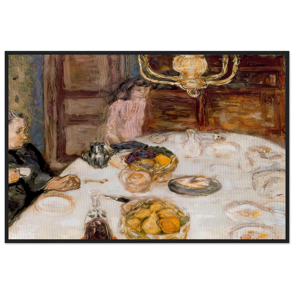 Lunch at Le Grand Lamps Framed Poster | Pierre Bonnard Framed Prints Wall Art | Pierre Bonnard Shop