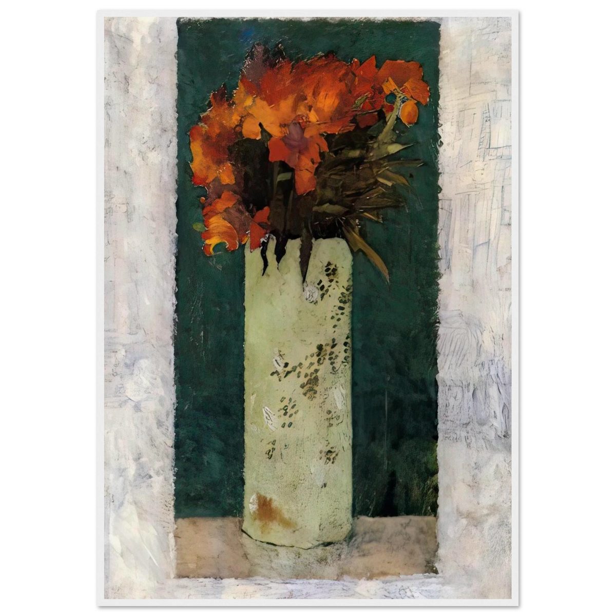 Pot of Flowers Framed Poster | Pierre Bonnard Framed Prints Wall Art | Pierre Bonnard Shop