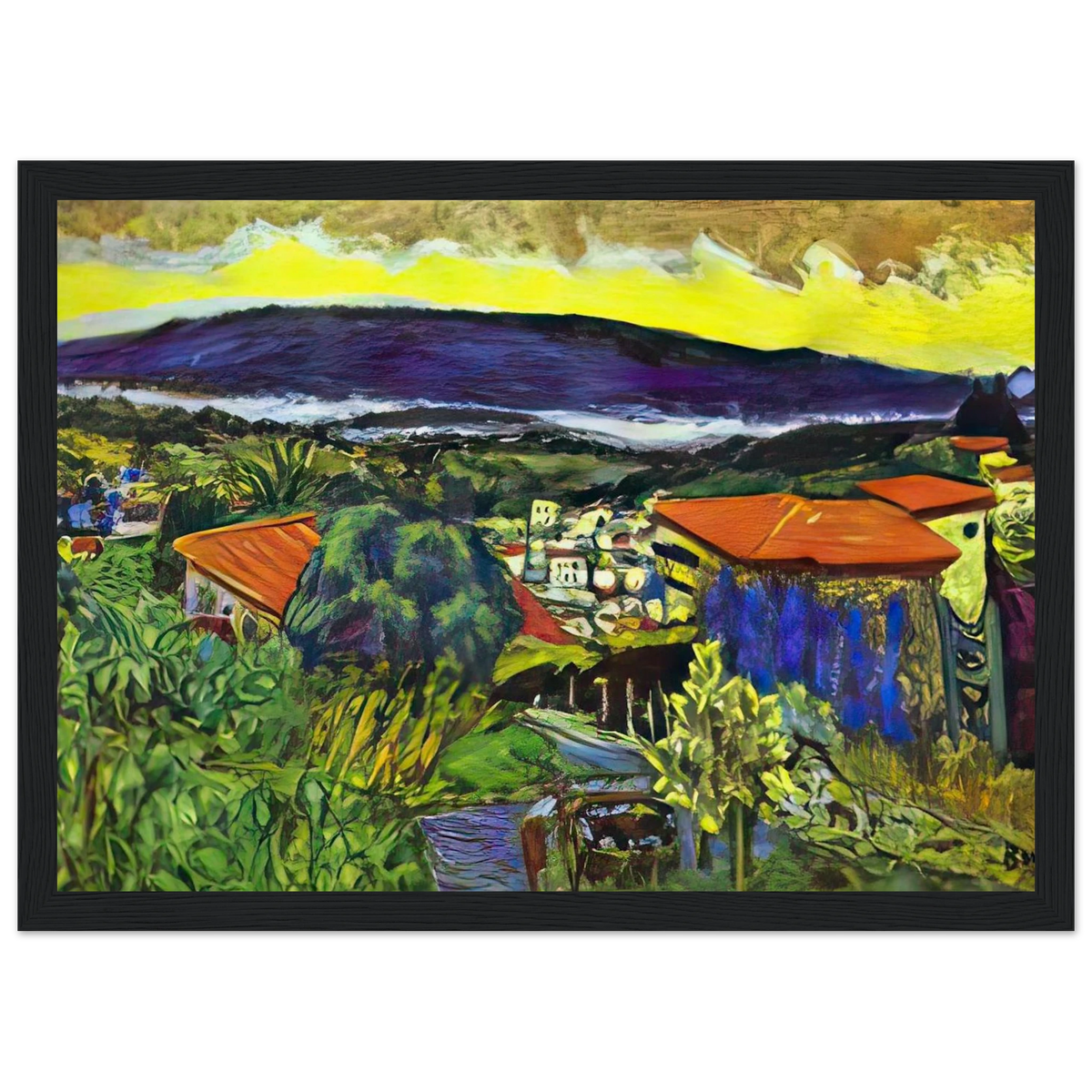 Red Roofs in Cannet Framed Poster | Pierre Bonnard Framed Prints Wall Art | Pierre Bonnard Shop