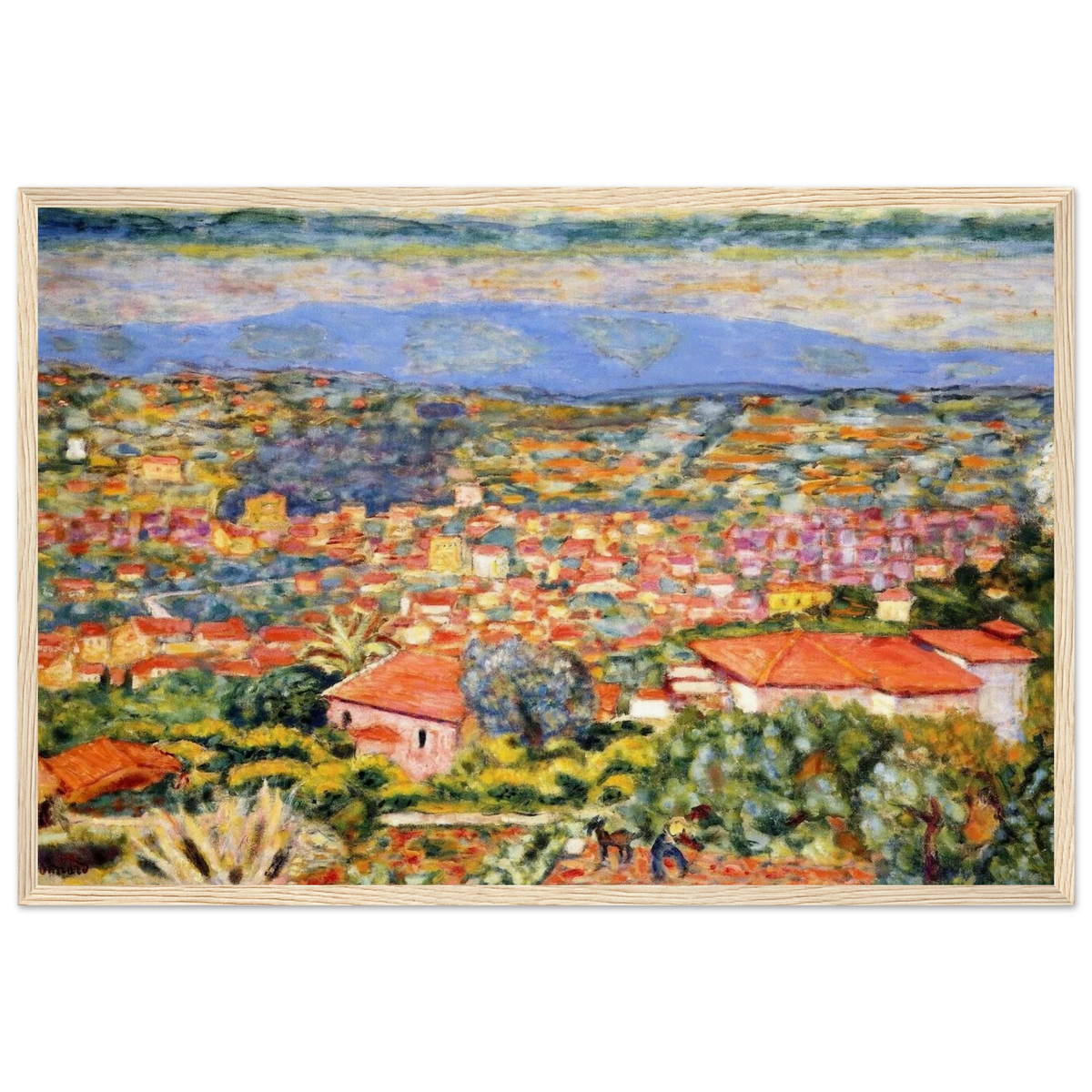 View of Le Cannet, Roofs Framed Poster | Pierre Bonnard Framed Prints Wall Art | Pierre Bonnard Shop