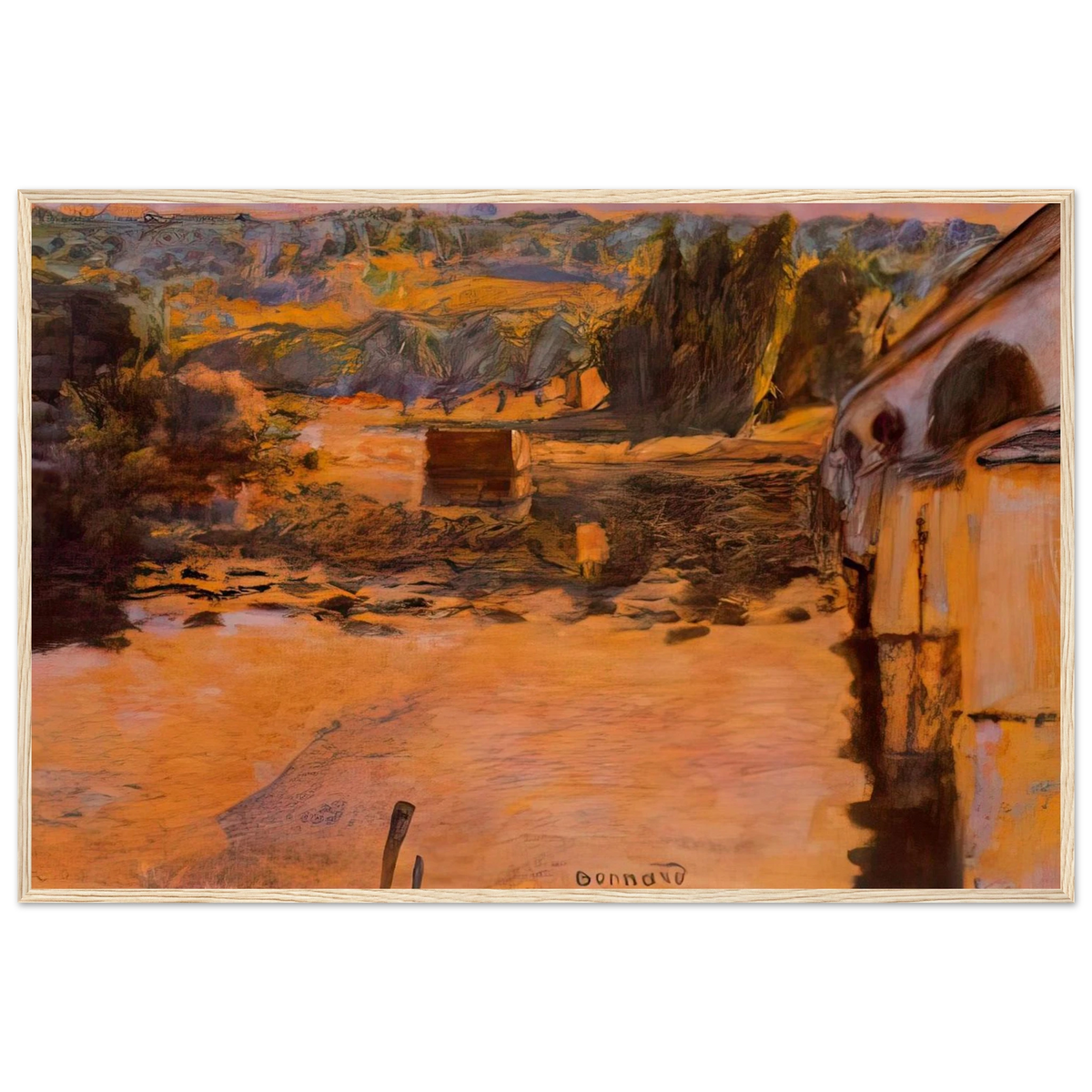 The Pont de Vernon Framed Poster | Pierre Bonnard Framed Prints Wall Art | Pierre Bonnard Shop