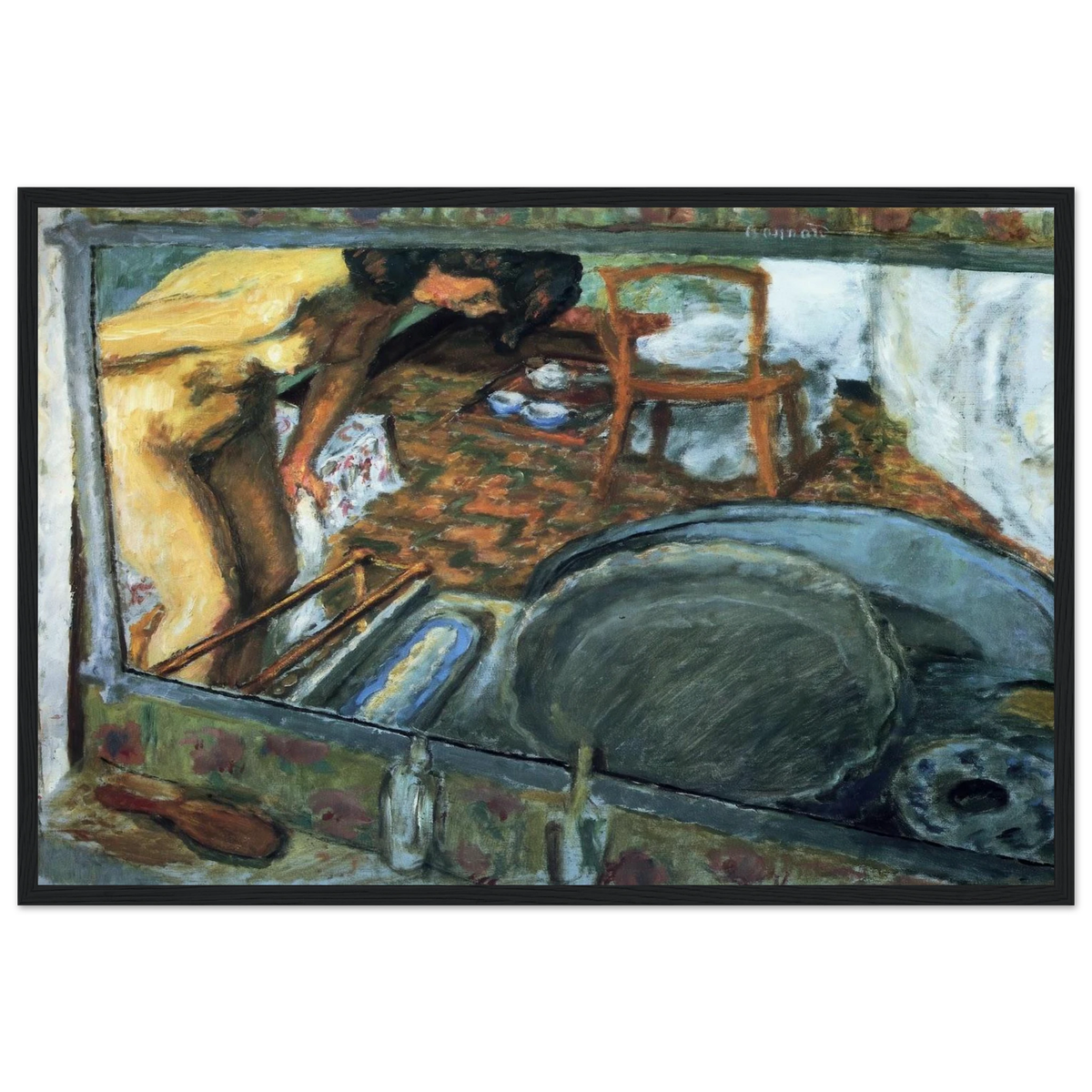 Tub in a Mirror Framed Poster | Pierre Bonnard Framed Prints Wall Art | Pierre Bonnard Shop