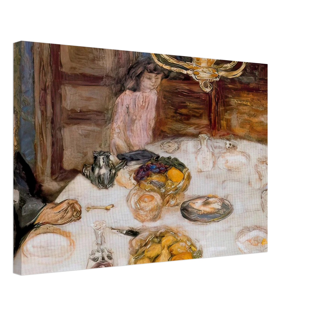 Lunch at Le Grand Lamps Canvas | Pierre Bonnard Canvas | Pierre Bonnard Shop