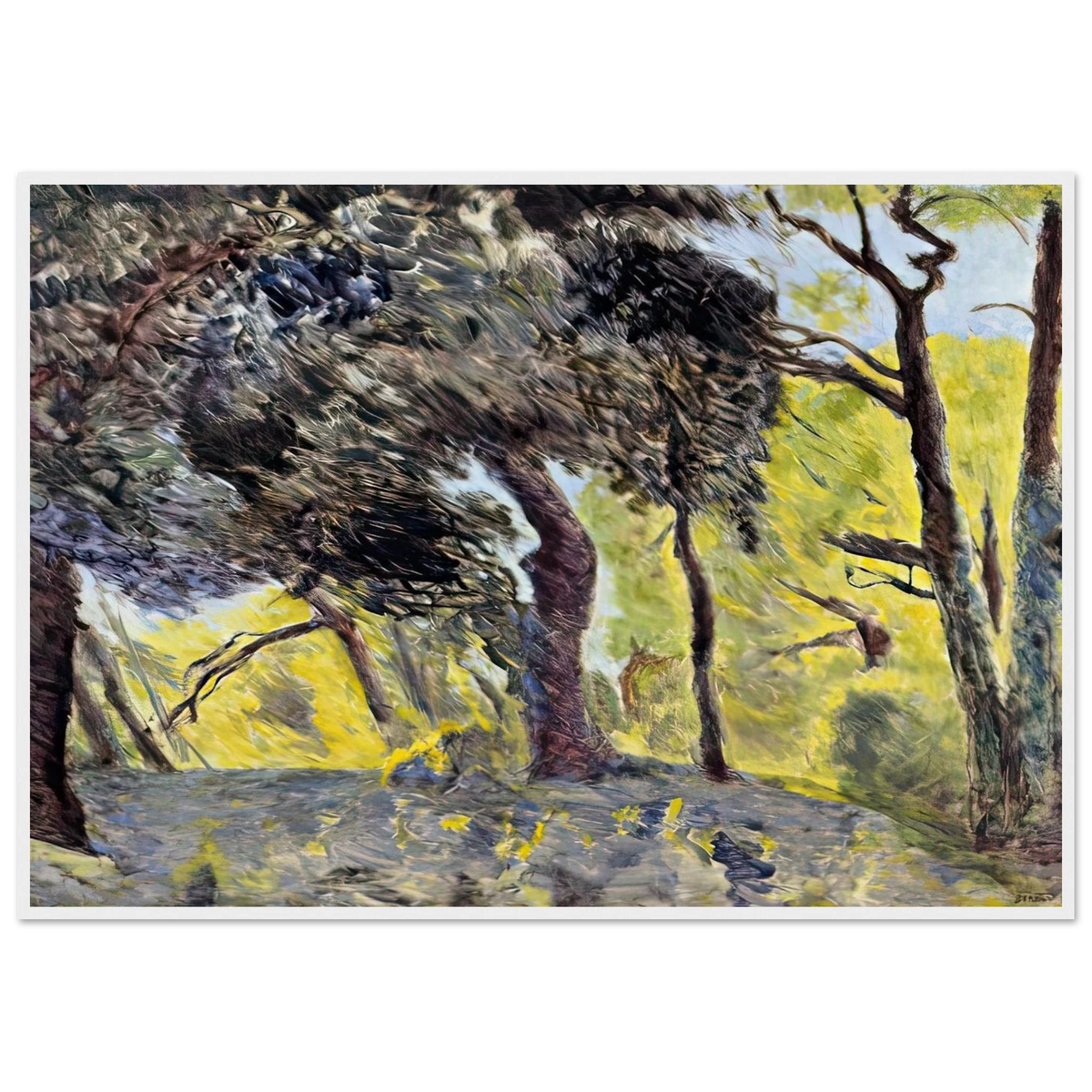 In the Woods (study) Framed Poster | Pierre Bonnard Framed Prints Wall Art | Pierre Bonnard Shop