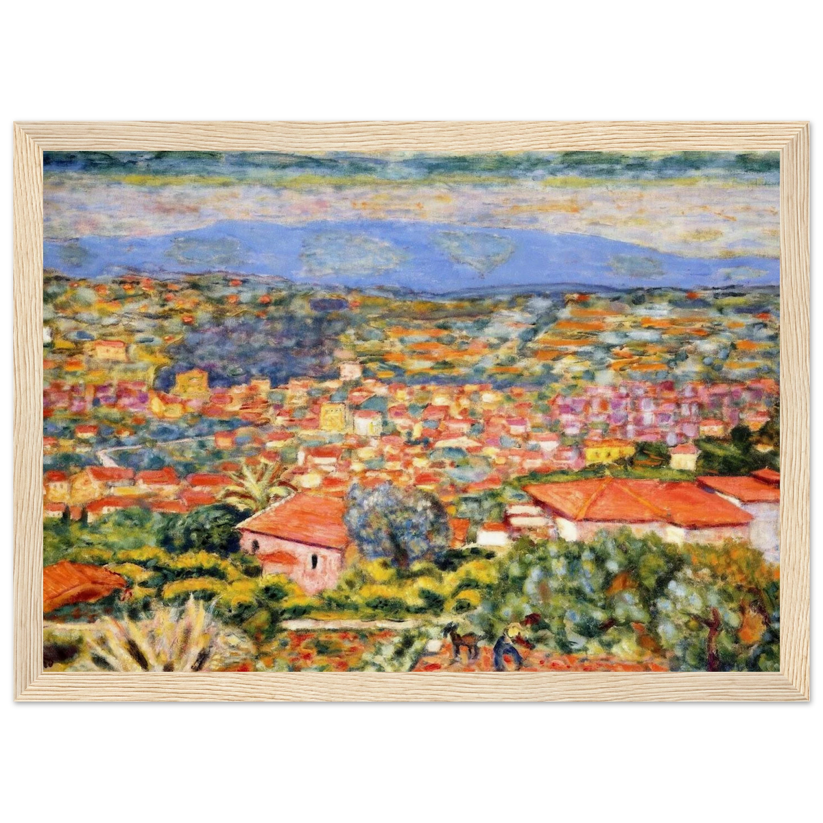 View of Le Cannet, Roofs Framed Poster | Pierre Bonnard Framed Prints Wall Art | Pierre Bonnard Shop