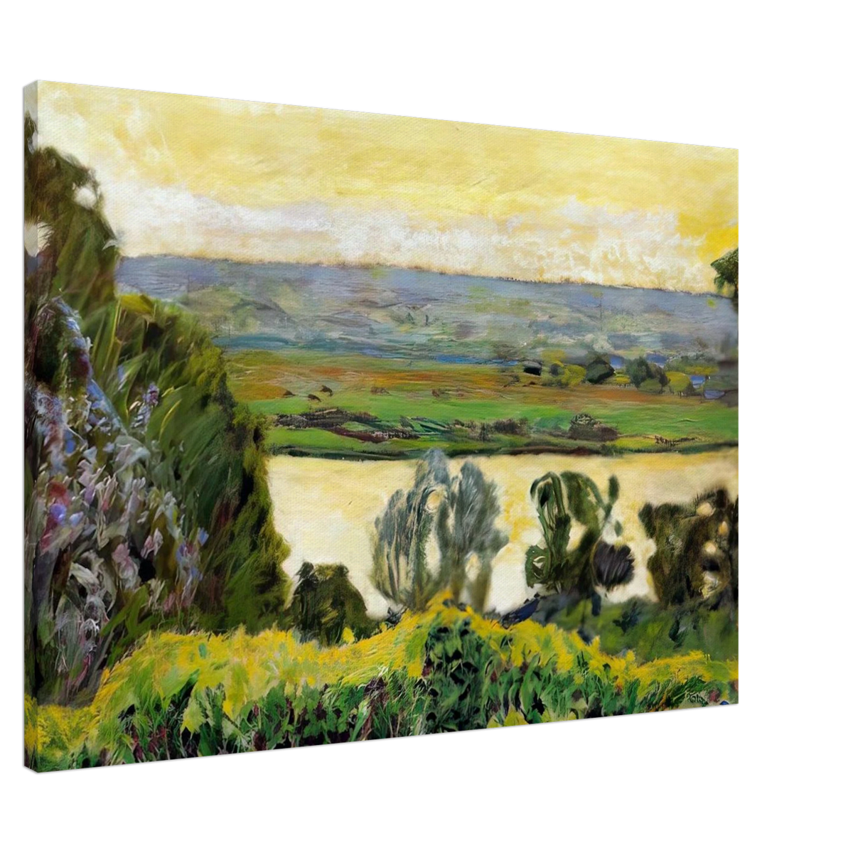 Landscape at Vernon Canvas | Pierre Bonnard Canvas | Pierre Bonnard Shop