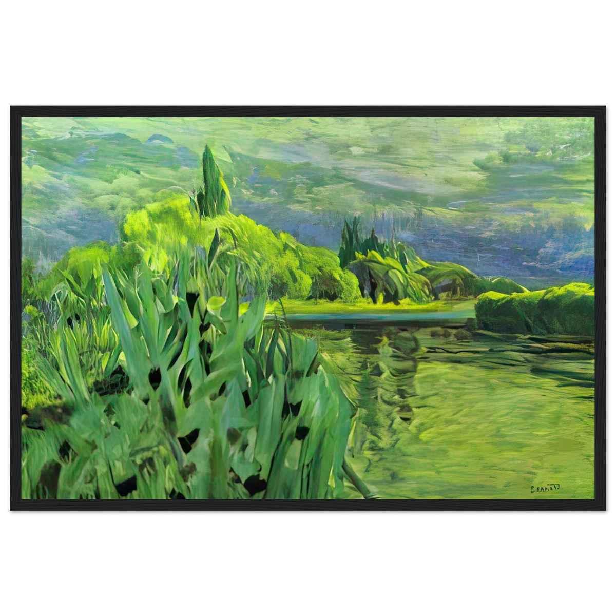 The Seine Framed Poster | Pierre Bonnard Framed Prints Wall Art | Pierre Bonnard Shop