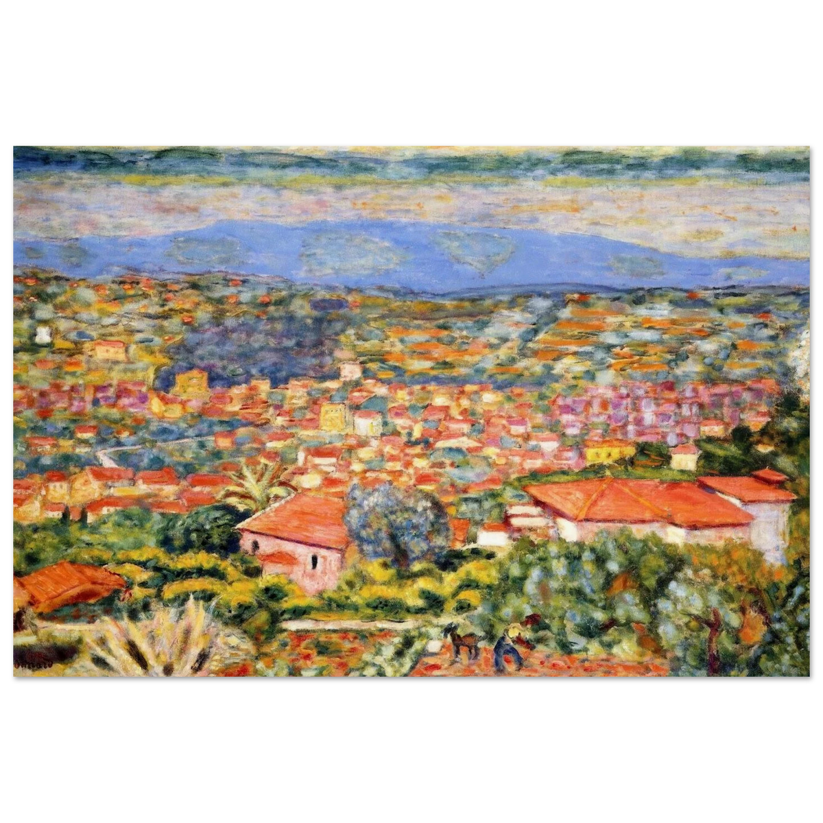View of Le Cannet, Roofs Poster | Pierre Bonnard Poster | Pierre Bonnard Shop