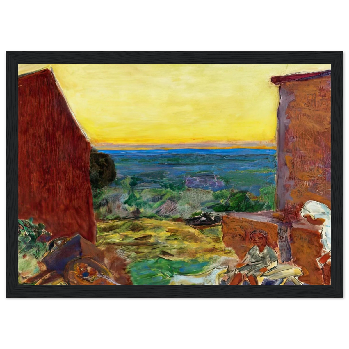 Landscape, Sunset Framed Poster | Pierre Bonnard Framed Prints Wall Art | Pierre Bonnard Shop