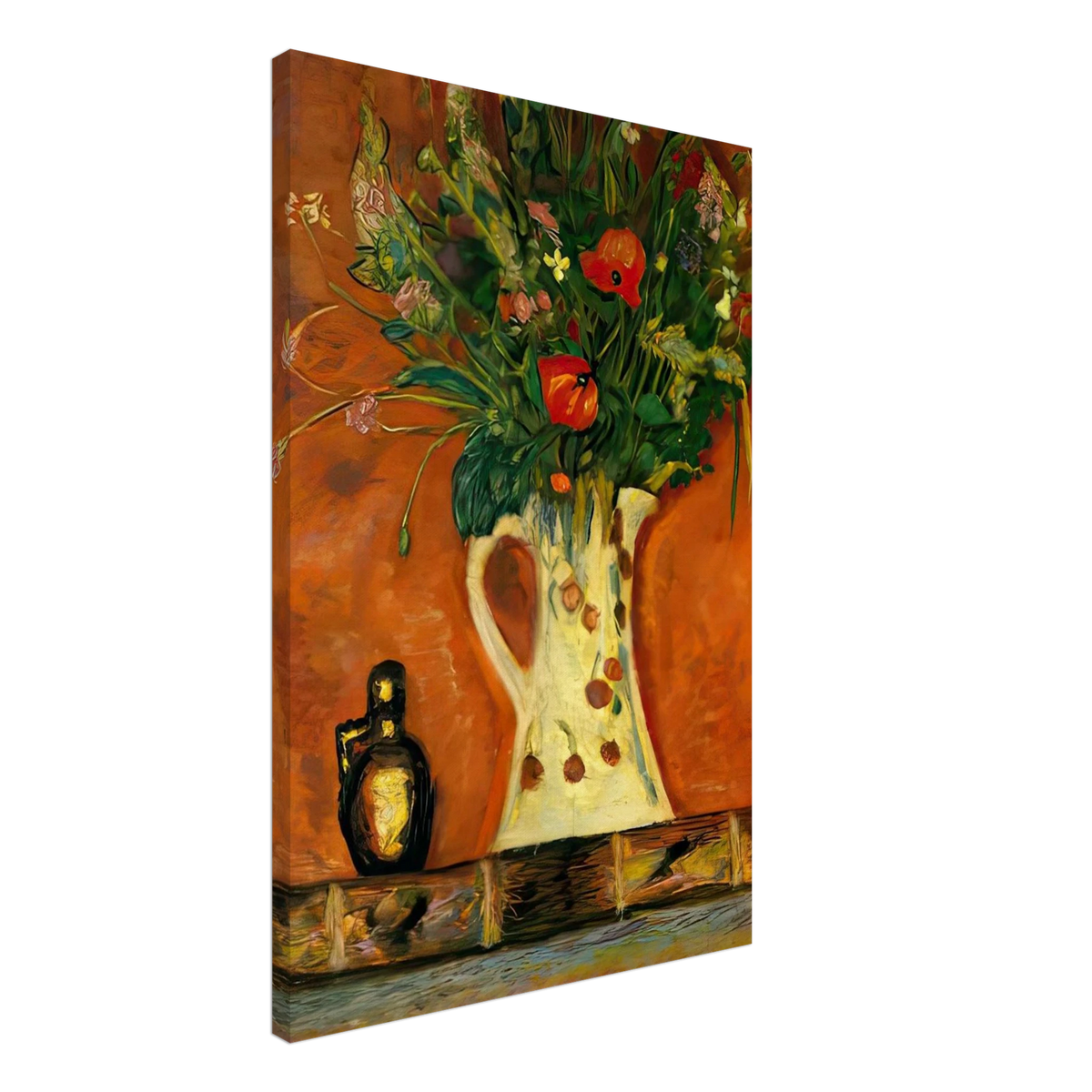 Flowers on a Mantlepiece Canvas | Pierre Bonnard Canvas | Pierre Bonnard Shop