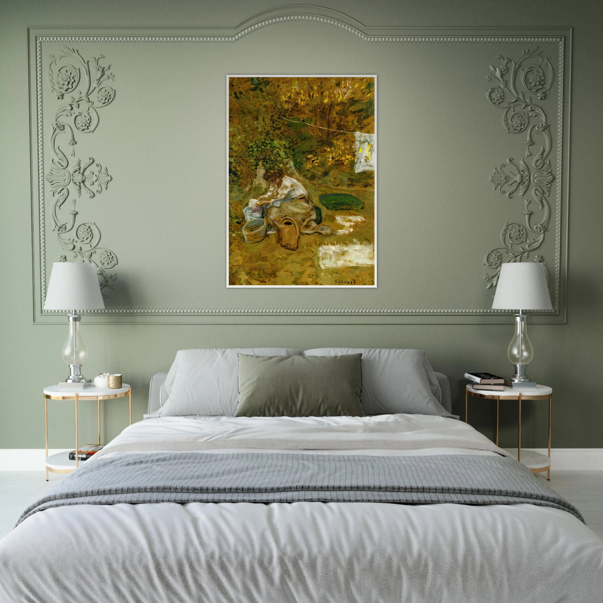 The Washing Framed Poster | Pierre Bonnard Framed Prints Wall Art | Pierre Bonnard Shop