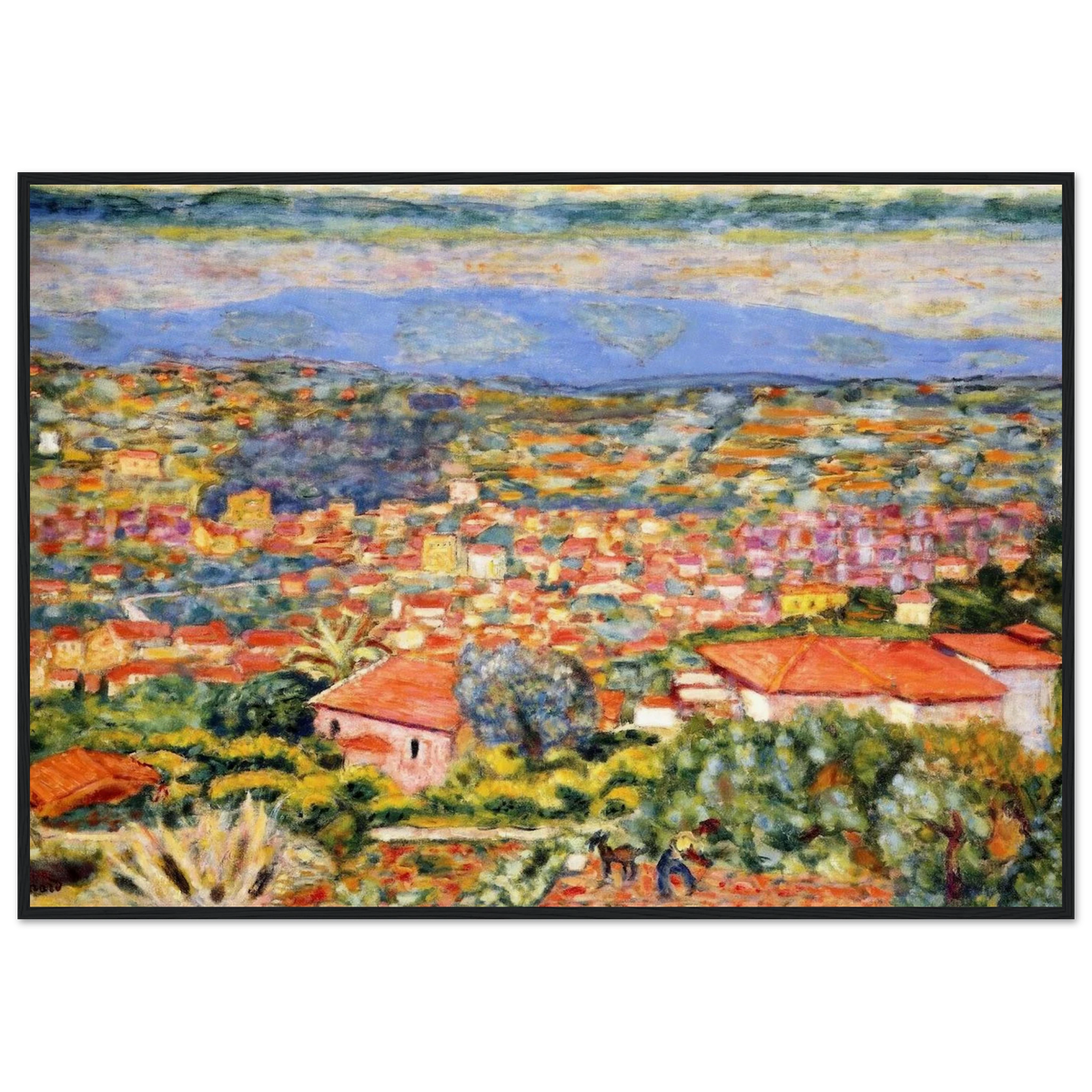View of Le Cannet, Roofs Framed Poster | Pierre Bonnard Framed Prints Wall Art | Pierre Bonnard Shop