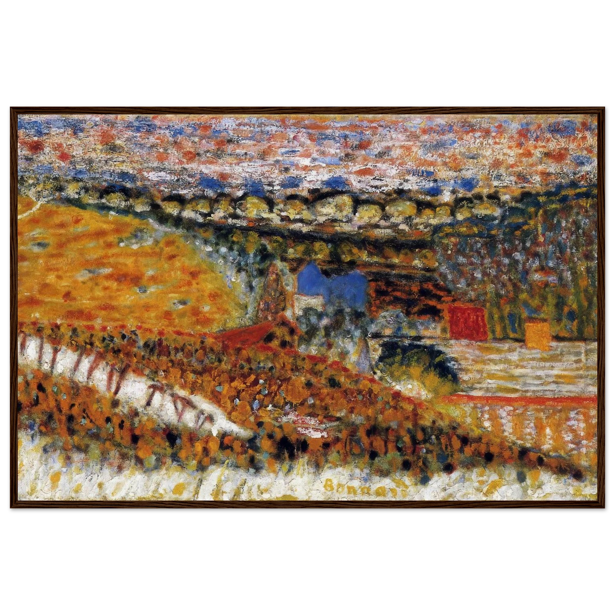 Autumn View Framed Poster | Pierre Bonnard Framed Prints Wall Art | Pierre Bonnard Shop