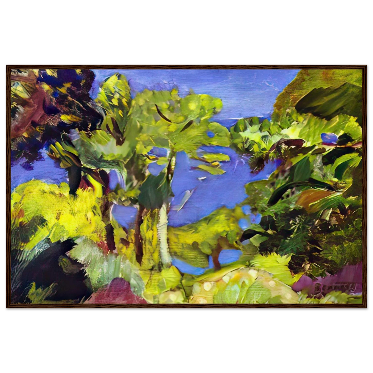 Landscape of Cote d Azur Framed Poster | Pierre Bonnard Framed Prints Wall Art | Pierre Bonnard Shop