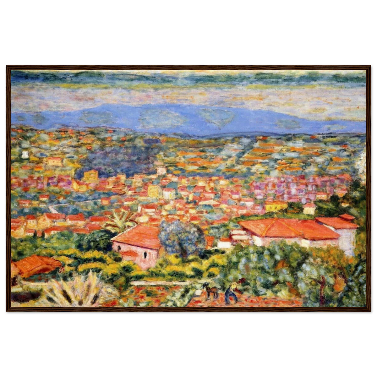 View of Le Cannet, Roofs Framed Poster | Pierre Bonnard Framed Prints Wall Art | Pierre Bonnard Shop