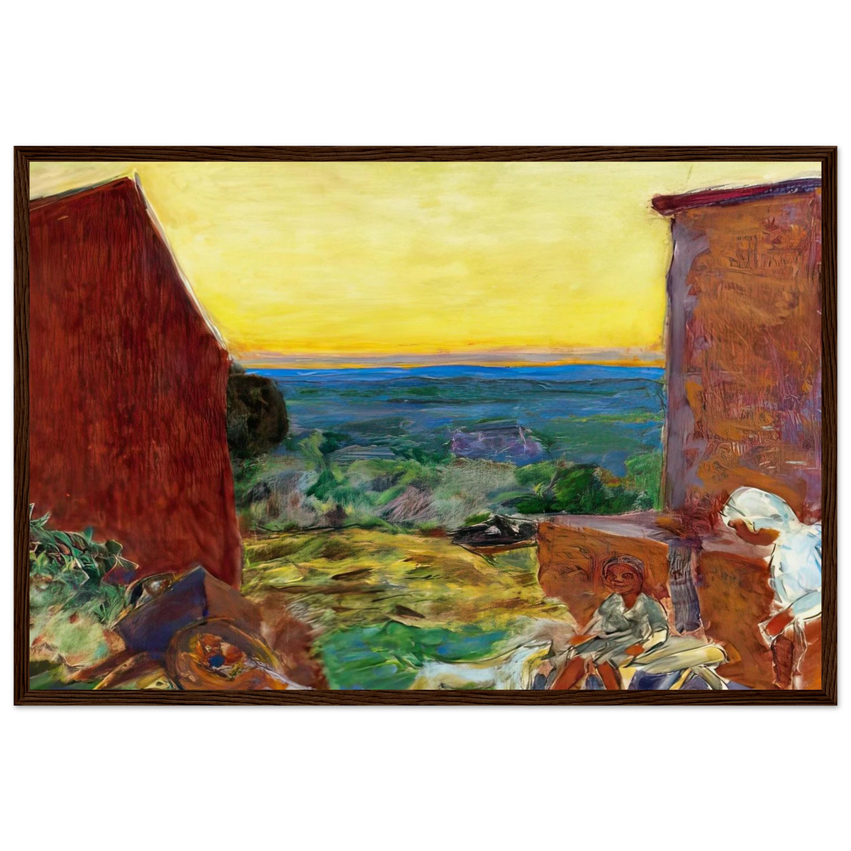 Landscape, Sunset Framed Poster | Pierre Bonnard Framed Prints Wall Art | Pierre Bonnard Shop