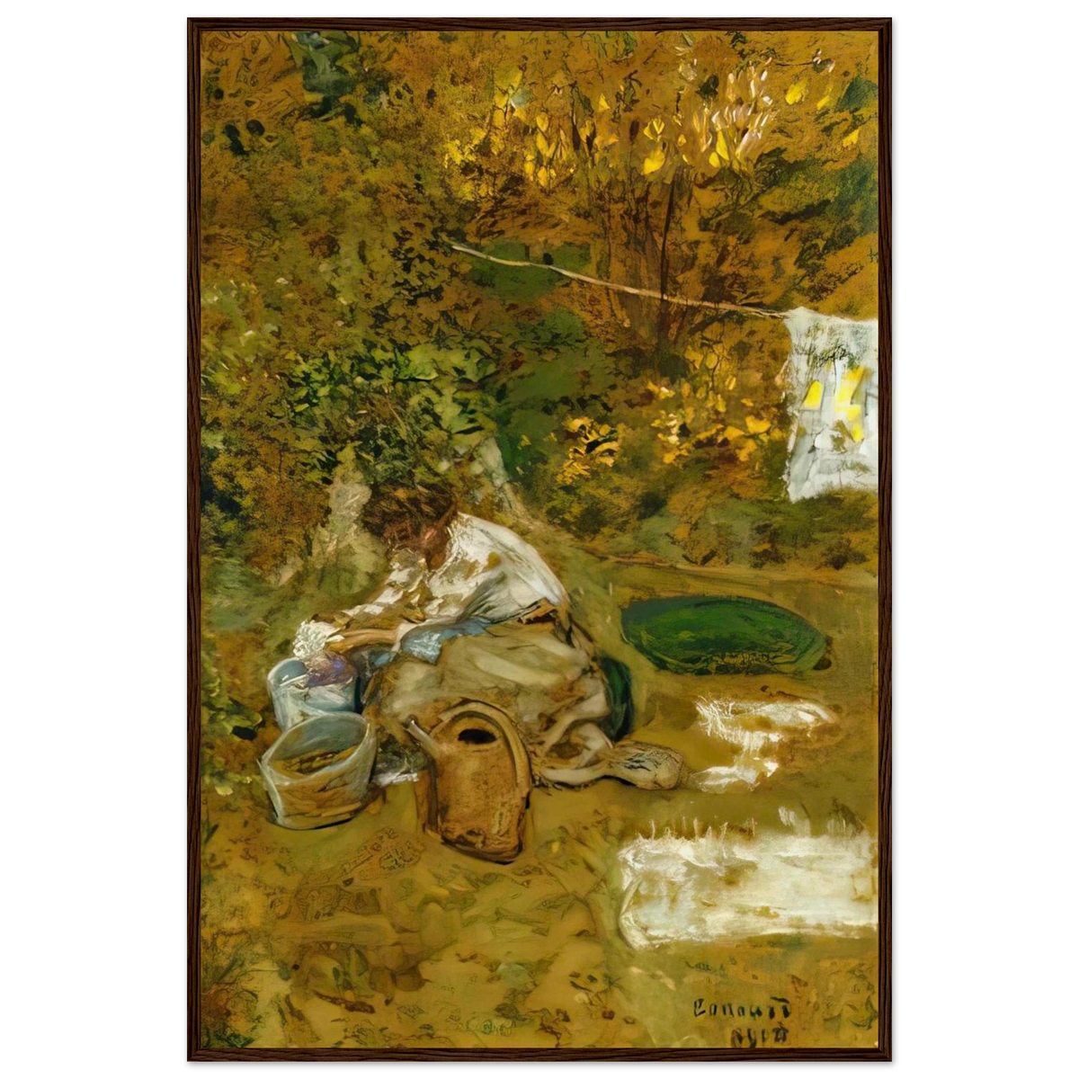 The Washing Framed Poster | Pierre Bonnard Framed Prints Wall Art | Pierre Bonnard Shop