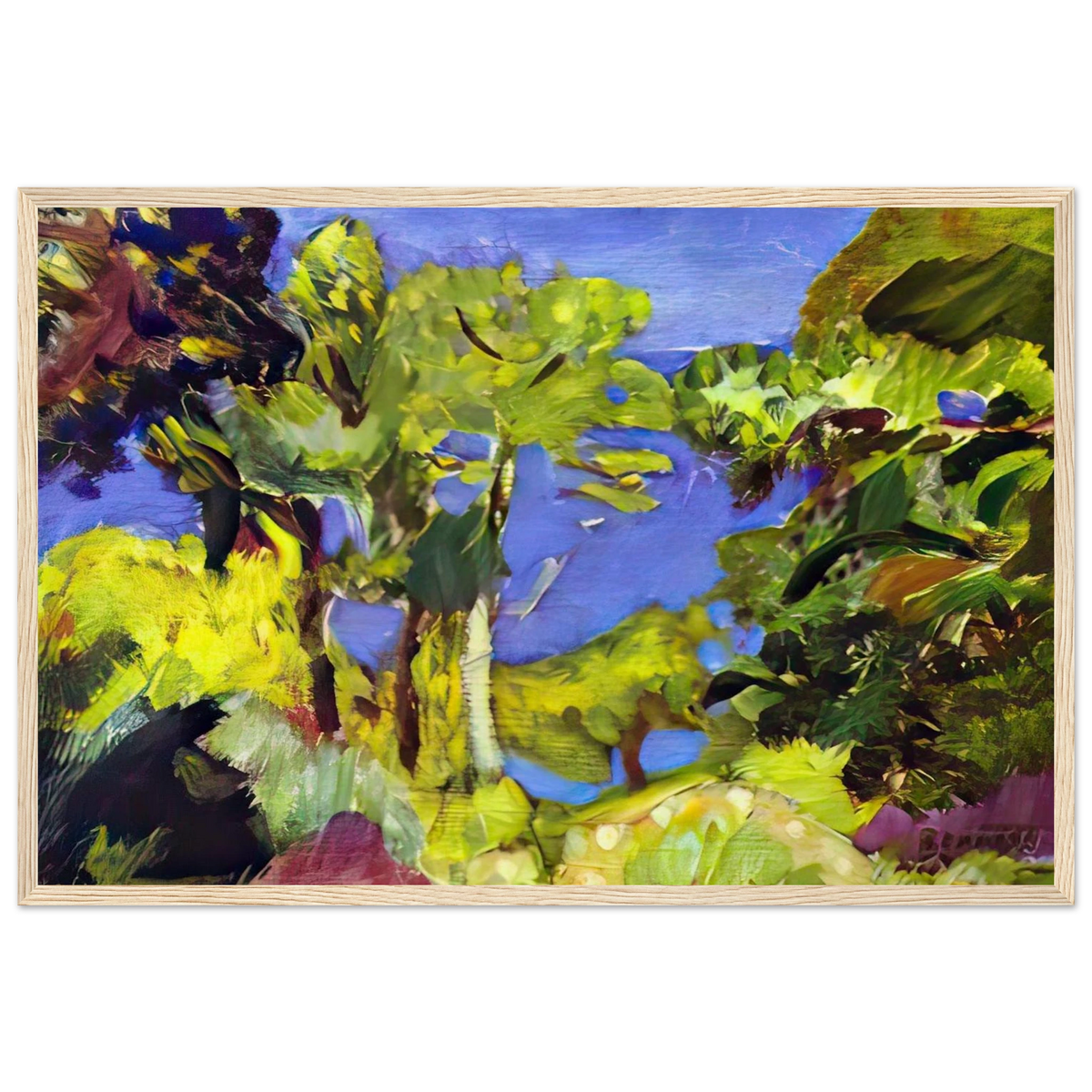 Landscape of Cote d Azur Framed Poster | Pierre Bonnard Framed Prints Wall Art | Pierre Bonnard Shop