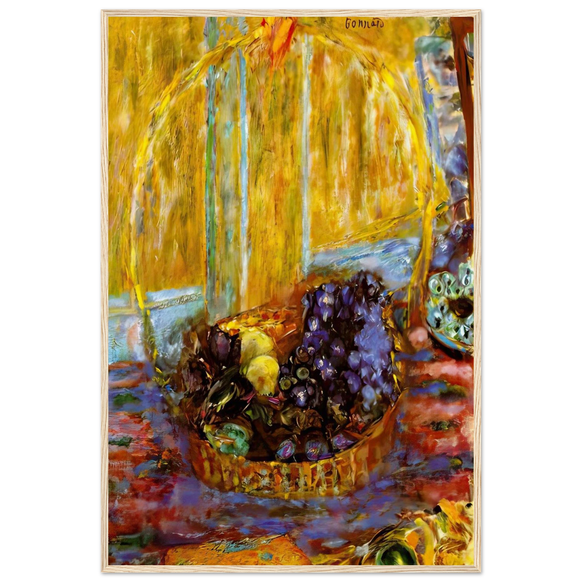 Fruit Basket Framed Poster | Pierre Bonnard Framed Prints Wall Art | Pierre Bonnard Shop
