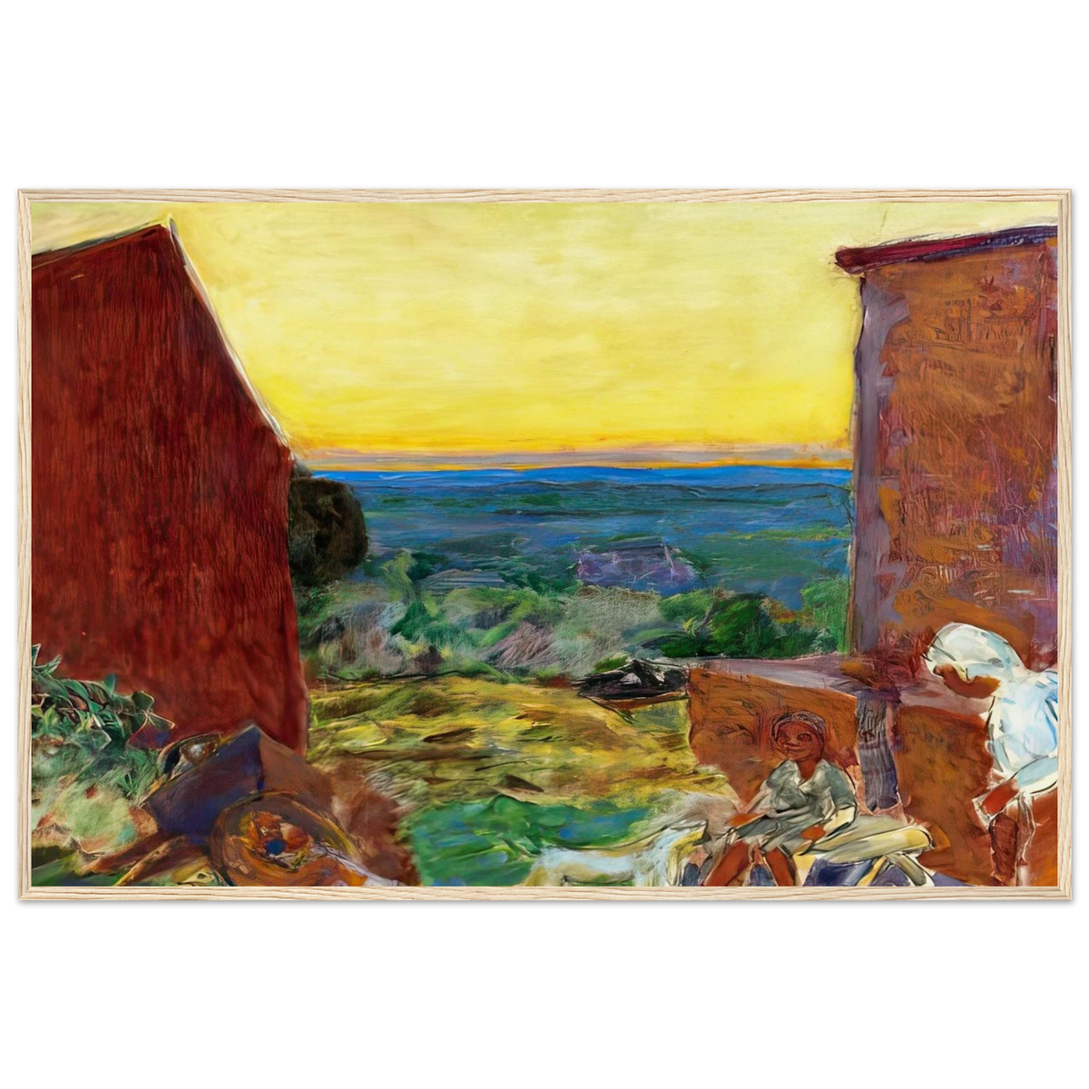 Landscape, Sunset Framed Poster | Pierre Bonnard Framed Prints Wall Art | Pierre Bonnard Shop