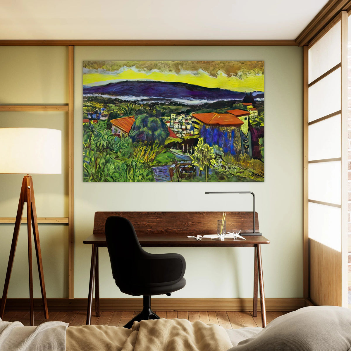 Red Roofs in Cannet Poster | Pierre Bonnard Poster | Pierre Bonnard Shop