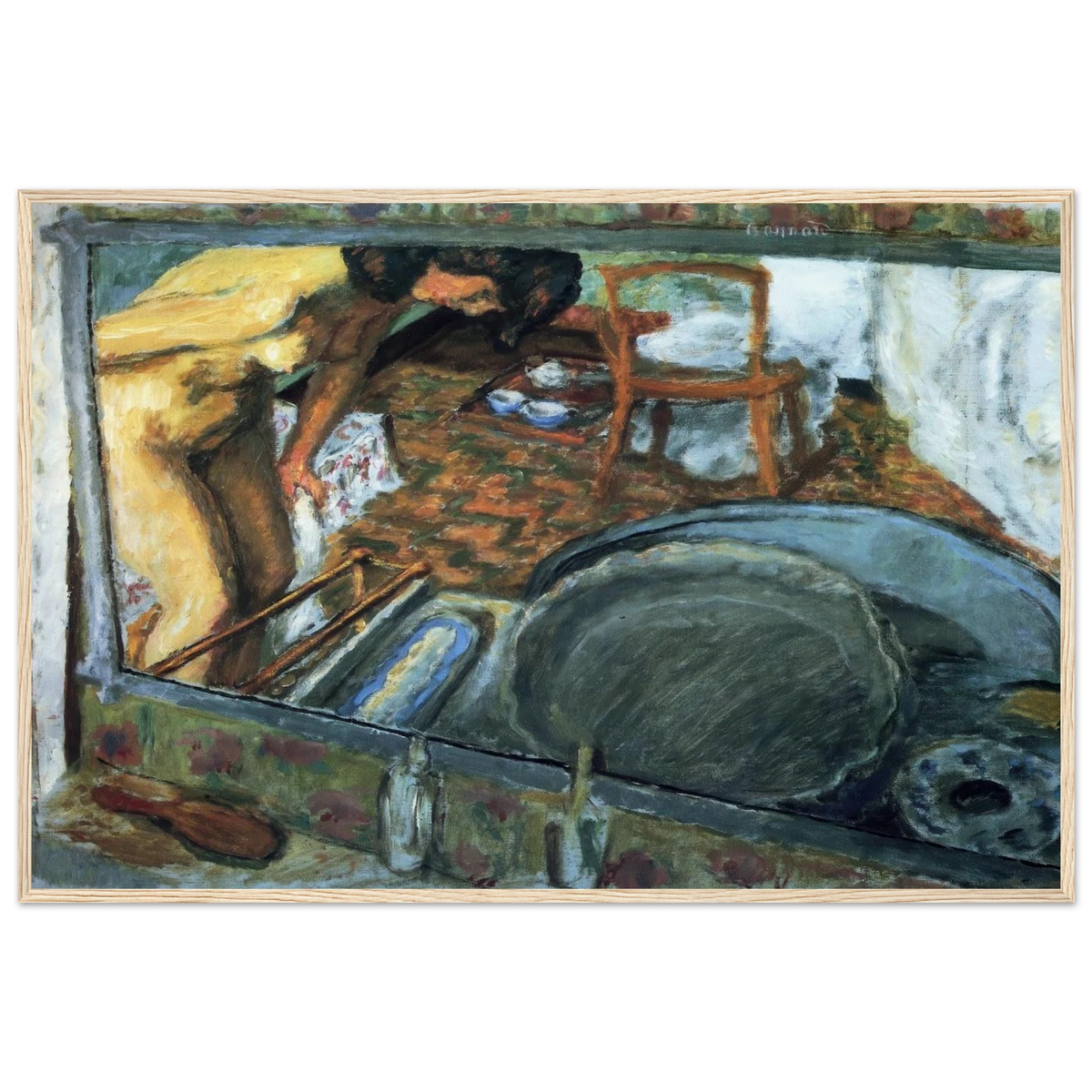 Tub in a Mirror Framed Poster | Pierre Bonnard Framed Prints Wall Art | Pierre Bonnard Shop