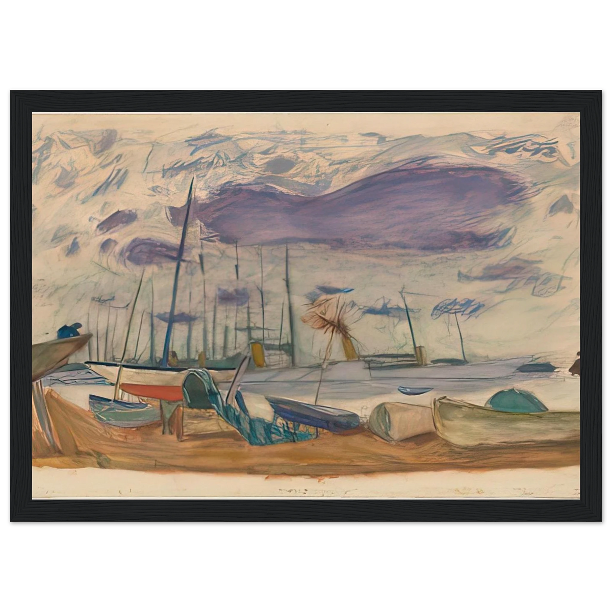 Le Port de Cannes Framed Poster | Pierre Bonnard Framed Prints Wall Art | Pierre Bonnard Shop