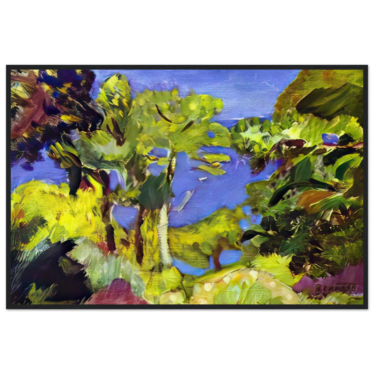 Landscape of Cote d Azur Framed Poster | Pierre Bonnard Framed Prints Wall Art | Pierre Bonnard Shop