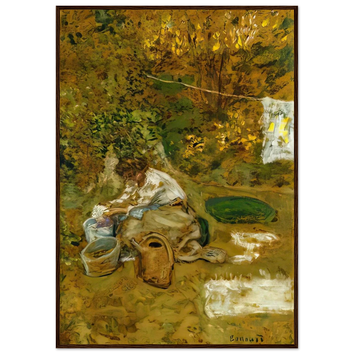 The Washing Framed Poster | Pierre Bonnard Framed Prints Wall Art | Pierre Bonnard Shop