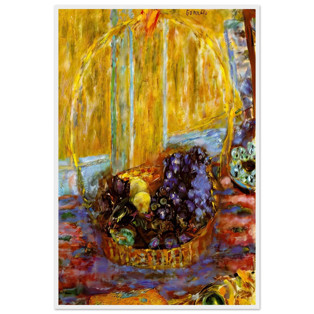 Fruit Basket Framed Poster | Pierre Bonnard Framed Prints Wall Art | Pierre Bonnard Shop