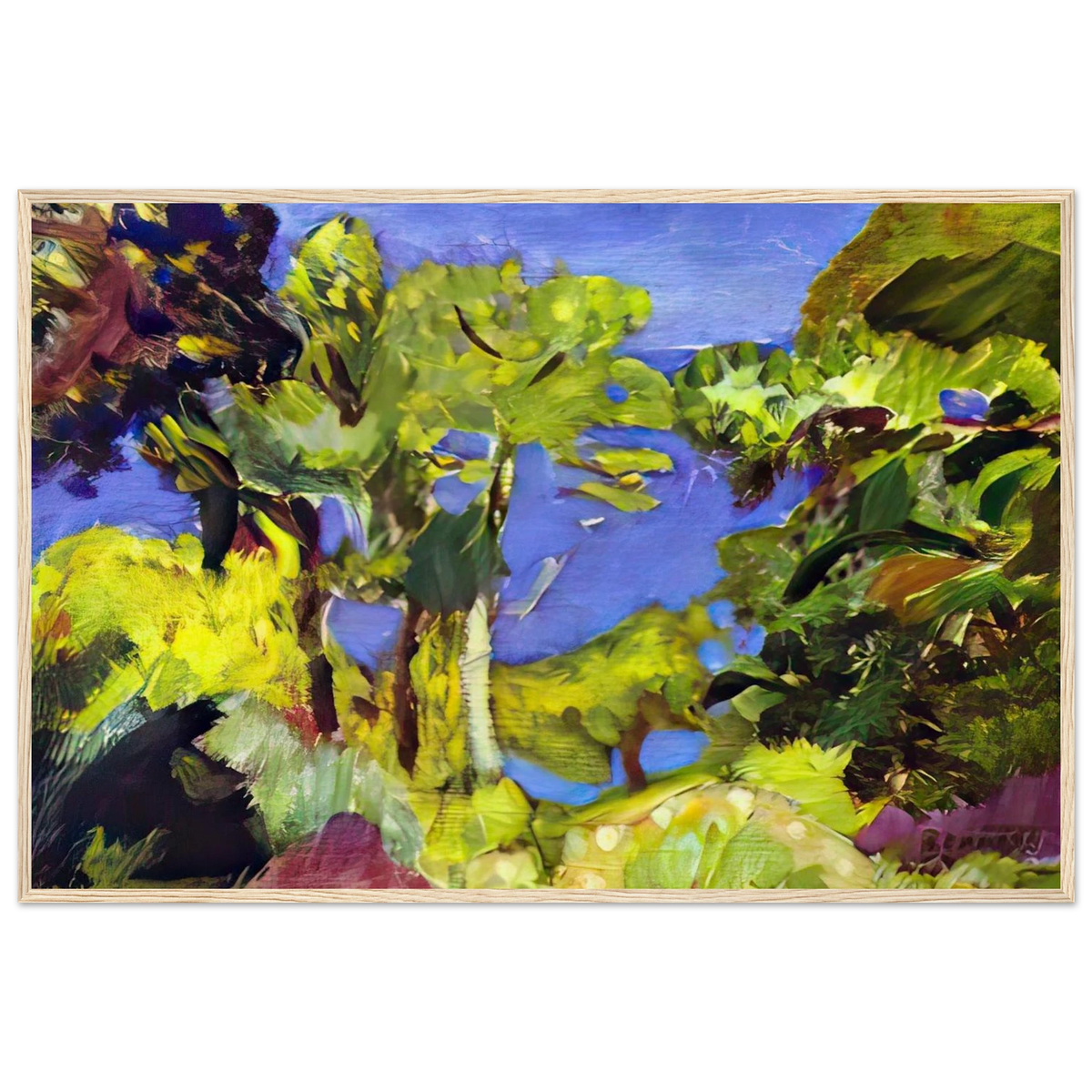 Landscape of Cote d Azur Framed Poster | Pierre Bonnard Framed Prints Wall Art | Pierre Bonnard Shop