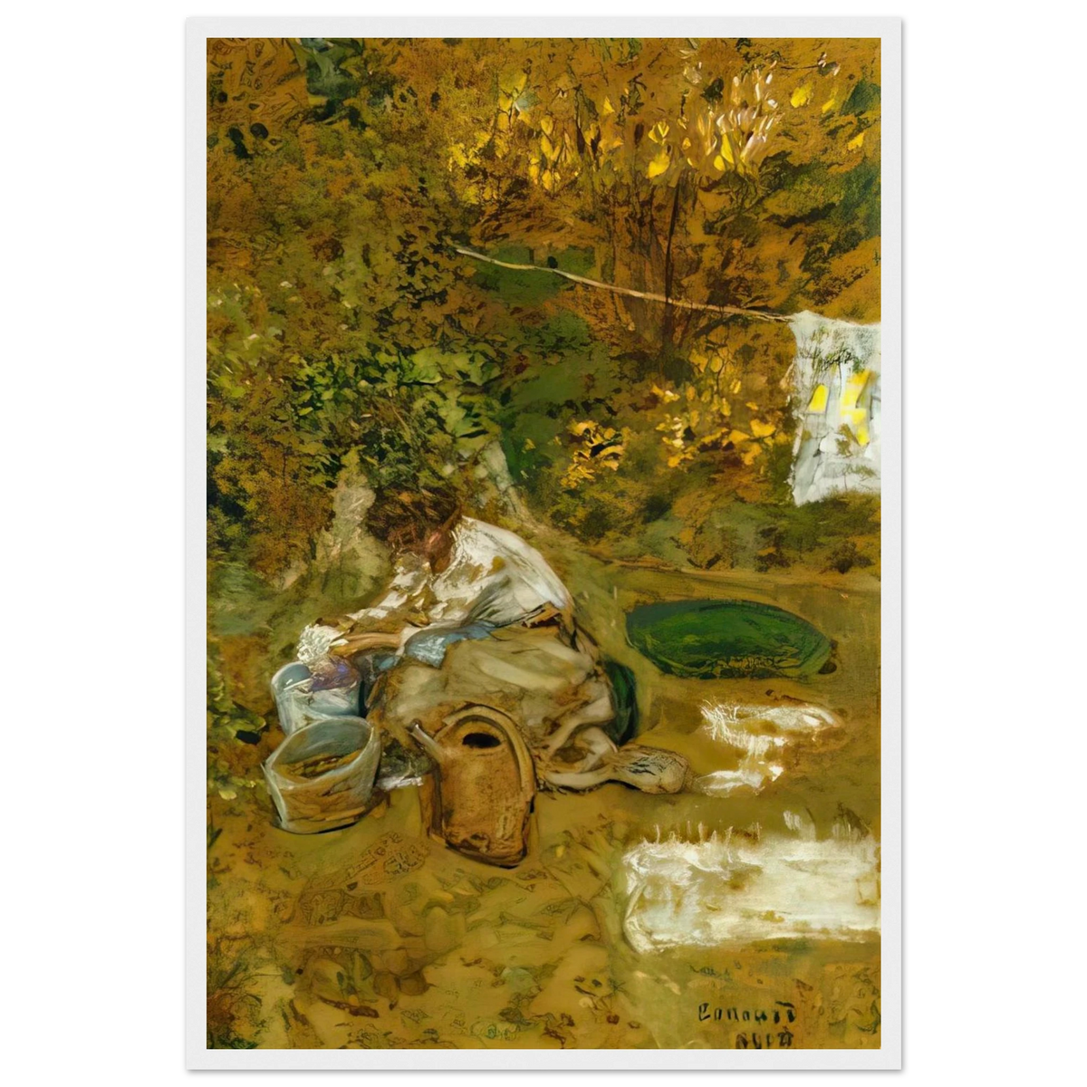 The Washing Framed Poster | Pierre Bonnard Framed Prints Wall Art | Pierre Bonnard Shop