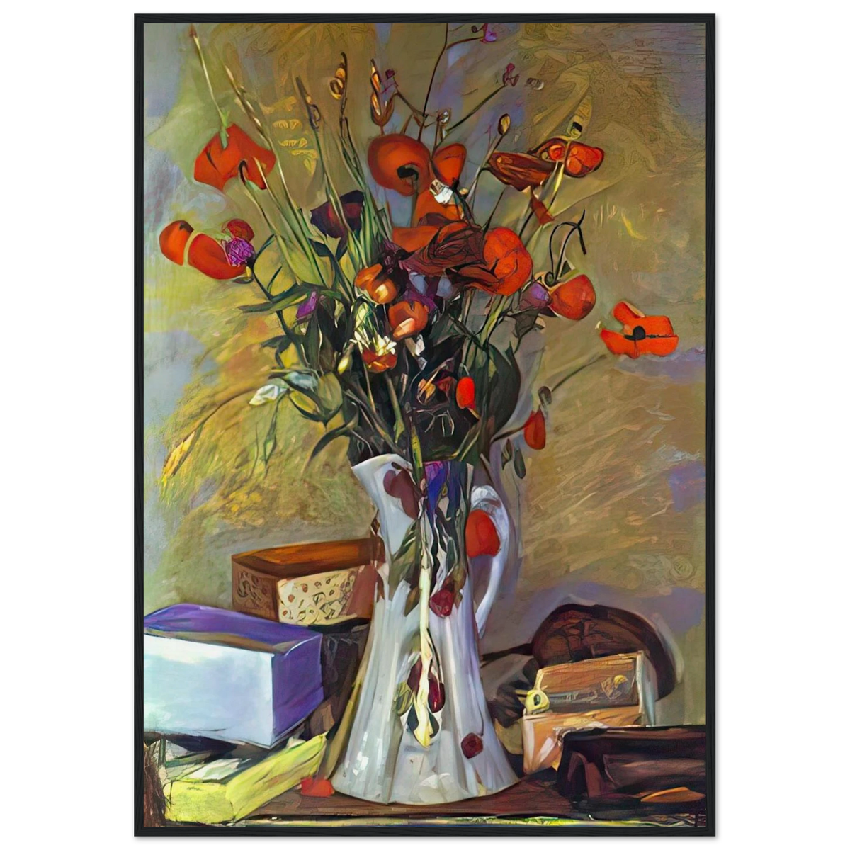Poppies Framed Poster | Pierre Bonnard Framed Prints Wall Art | Pierre Bonnard Shop