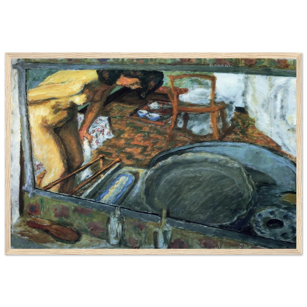 Tub in a Mirror Framed Poster | Pierre Bonnard Framed Prints Wall Art | Pierre Bonnard Shop