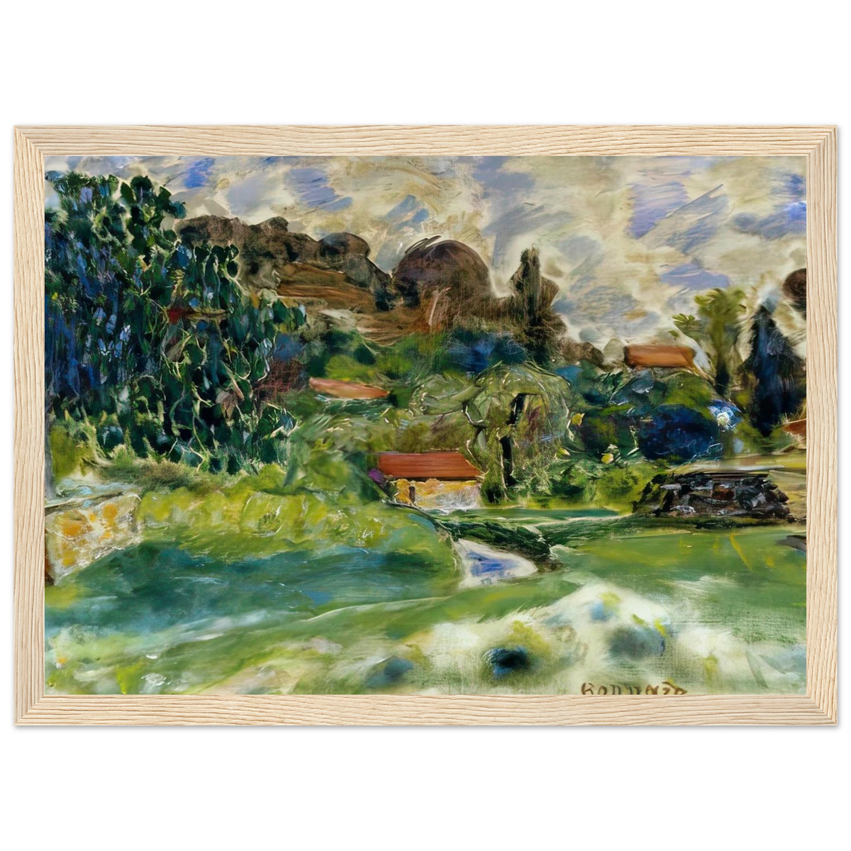 Cagnes Landscape Framed Poster | Pierre Bonnard Framed Prints Wall Art | Pierre Bonnard Shop