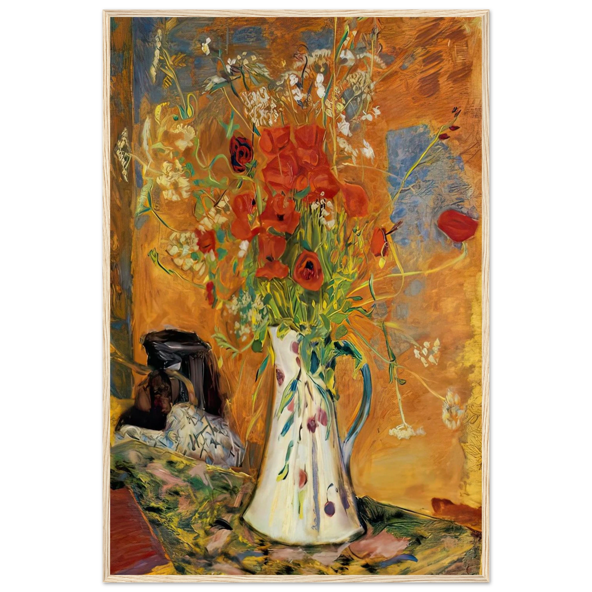 Poppies Framed Poster | Pierre Bonnard Framed Prints Wall Art | Pierre Bonnard Shop