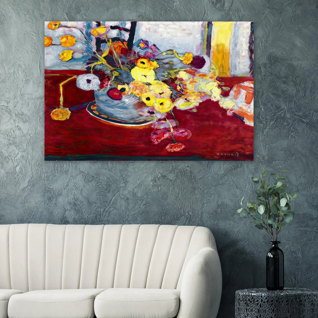Flowers on a Red Carpet Poster | Pierre Bonnard Poster | Pierre Bonnard Shop