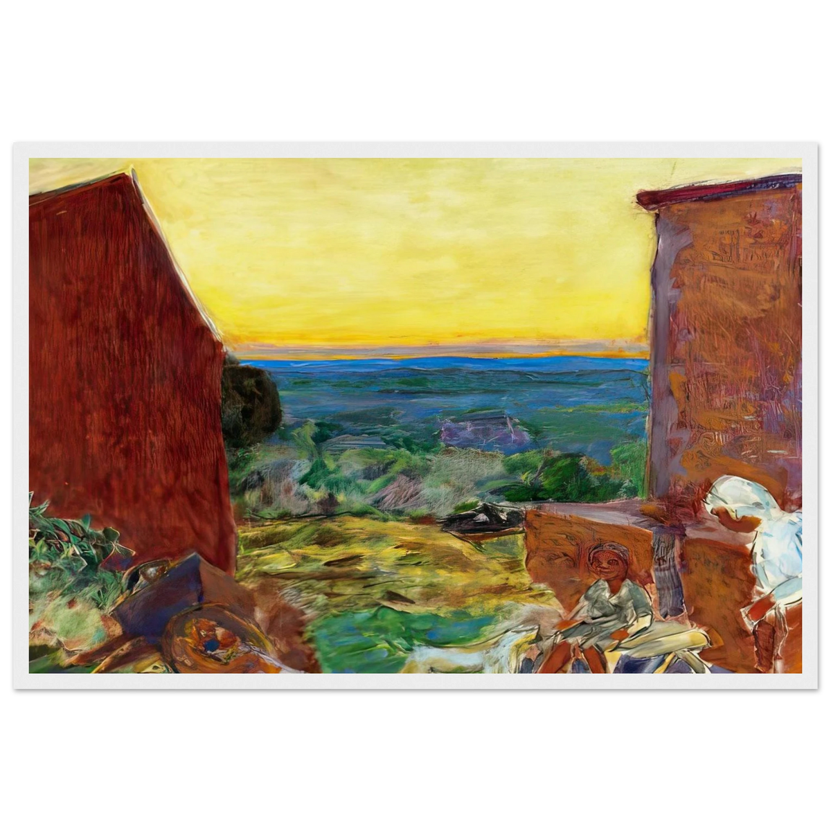 Landscape, Sunset Framed Poster | Pierre Bonnard Framed Prints Wall Art | Pierre Bonnard Shop