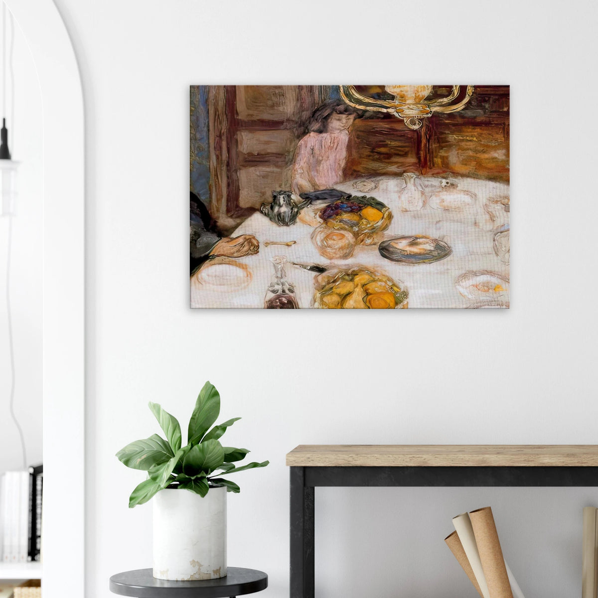 Lunch at Le Grand Lamps Canvas | Pierre Bonnard Canvas | Pierre Bonnard Shop