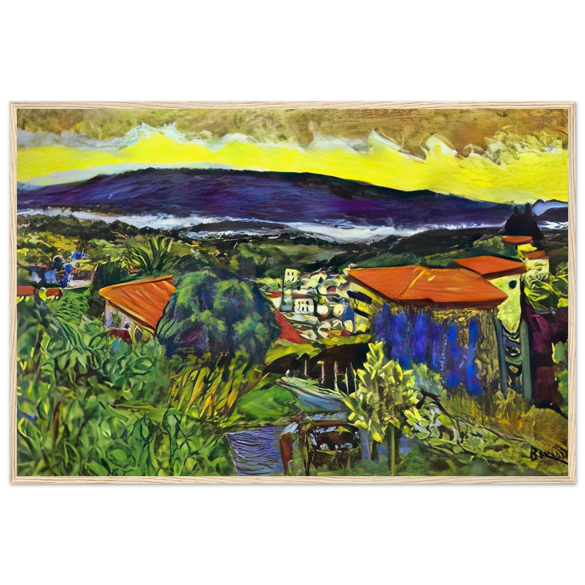 Red Roofs in Cannet Framed Poster | Pierre Bonnard Framed Prints Wall Art | Pierre Bonnard Shop