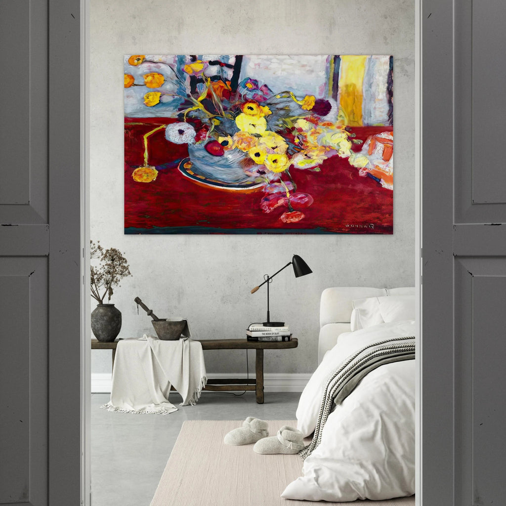 Flowers on a Red Carpet Poster | Pierre Bonnard Poster | Pierre Bonnard Shop