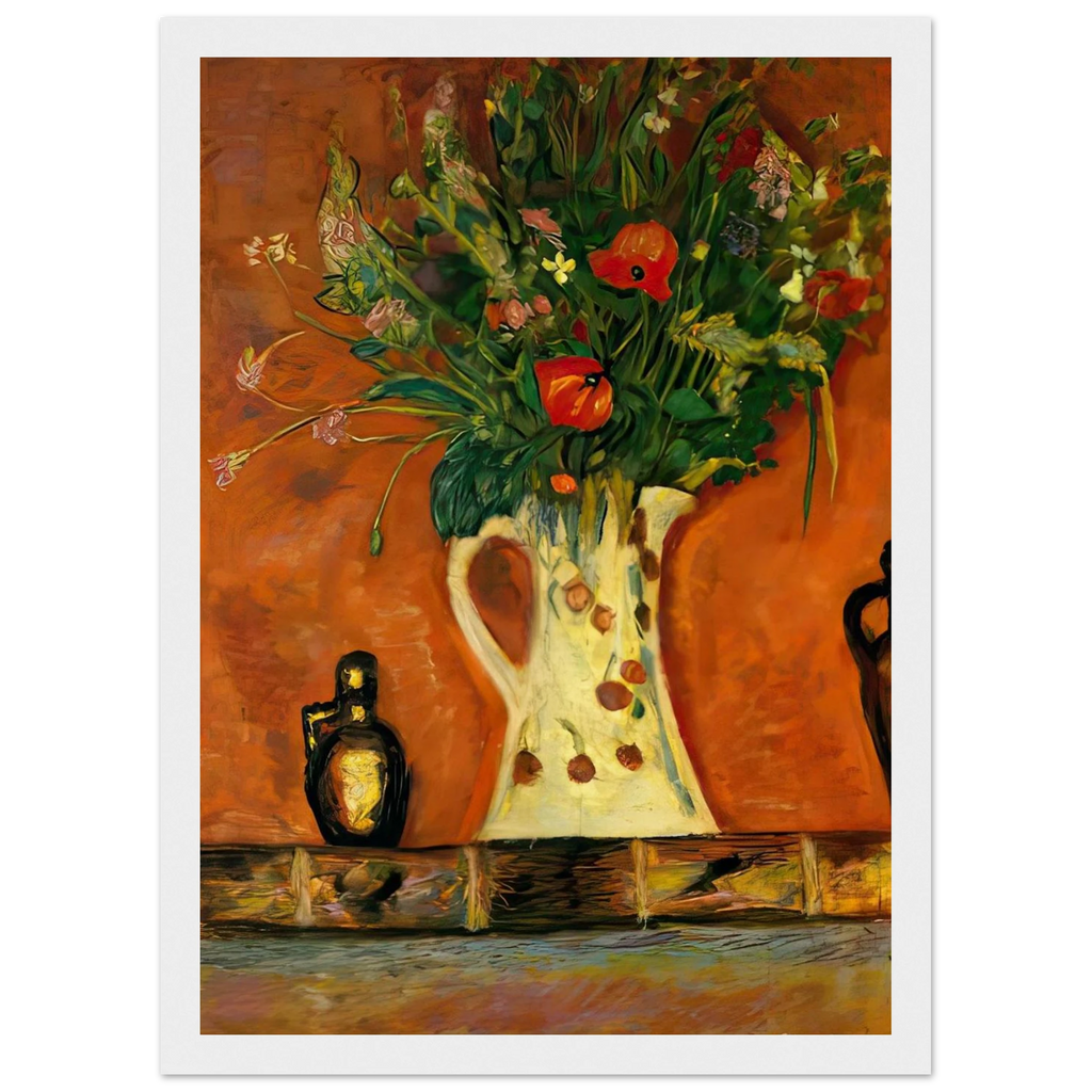 Flowers on a Mantlepiece Framed Poster | Pierre Bonnard Framed Prints Wall Art | Pierre Bonnard Shop