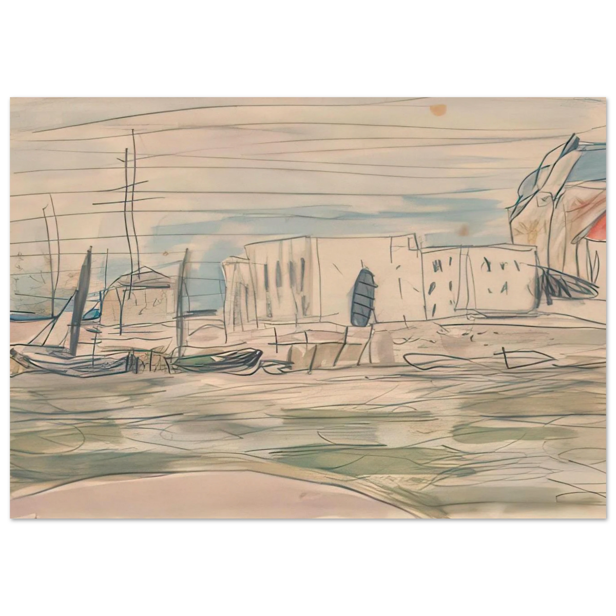 The Docks at Deauville Poster | Pierre Bonnard Poster | Pierre Bonnard Shop