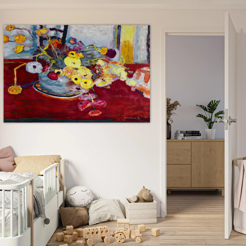 Flowers on a Red Carpet Poster | Pierre Bonnard Poster | Pierre Bonnard Shop
